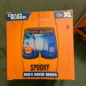 Mens spooky bud light boxer briefs.